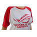 Camiseta Gamer Asus ROG Circuito - Branca/Vermelho - EXPRESS YOURSELF