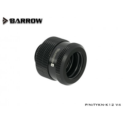 Conexão Barrow para Tubo de 12mm - Preto - TYKN-K12 V4