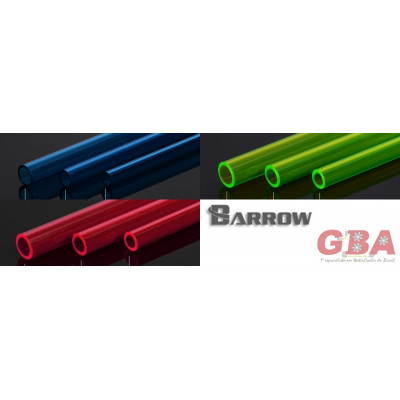 Tubo BARROW PETG Vermelho / Azul / Verde 16mm - 2 x 50cm